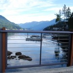 Hamber Island Estate Bridge, a residential and bridge architecture design project designed by Karl Gustavson Architect based in West Vancouver, Canada.